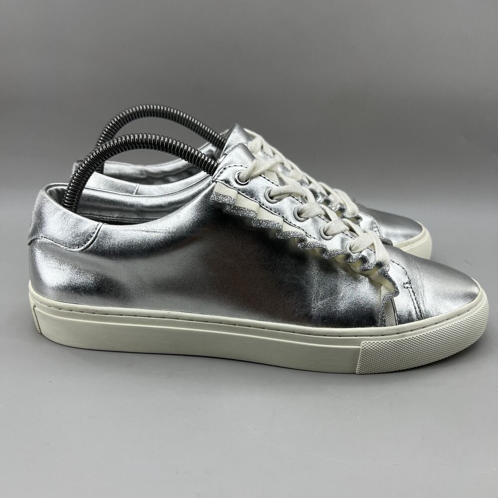 Tory Burch Gray and Silver Athletic Shoes with Sleek Design